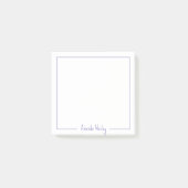 Post-it® Fille Lumière Violet Monogramme Nom complet (Devant)