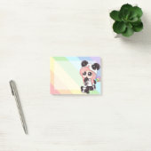 Post-it® Fille mignonne de panda d'Anime d'arc-en-ciel (Bureau)