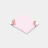 Post-it® Fille mignonne Stylish Chic Floral - Personnalisé (Incliné)