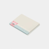 Post-it® Fille moderne, Pois, Chat (Incliné)