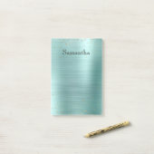 Post-it® Fille Monnaie Glam Or Éperche Violet Confetti (Sur un bureau)