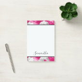 Post-it® Fille rose blanc Abstrait (Bureau)