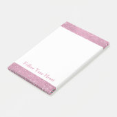 Post-it® Fille rose Glitzy Étincelle (Incliné)
