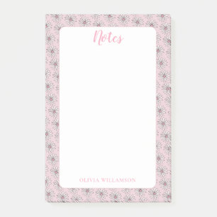 Post-it® Fille rose marguerite florale à faire des notes