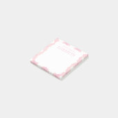Post-it® Filles personnalisées Pink En vichy Lunch Box (Incliné)