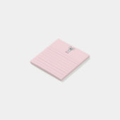 Post-it® Filles roses mignonnes Koala Nom de l'ours (Incliné)