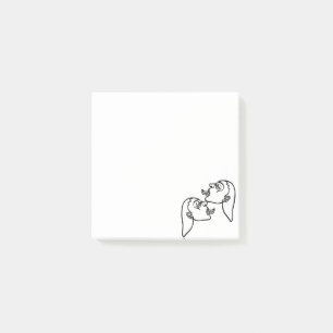 Post-it® Filles séductrices contour blanc