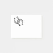 Post-it® Fils de cheval en noir (Devant)