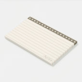 Post-it® Fine Star Header sur marron et beige sable (Incliné)