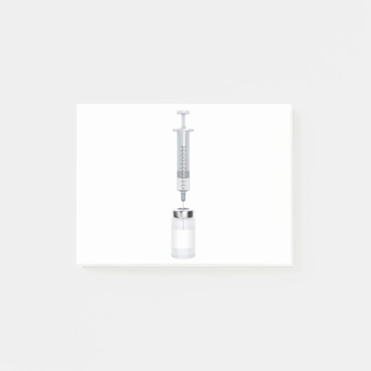 Post-it® Fiole Médicale et seringue (Devant)