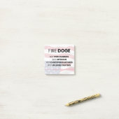 Post-it® Fire DOT Pas Rangers Cancer Recherche Anciens comb (Sur un bureau)