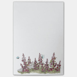 Post-it® Fireweed mignon de l'Alaska avec des notes de