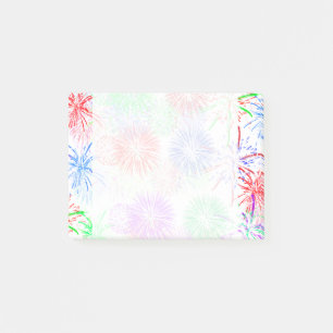 Post-it® Fireworks on Blank (Ajouter la couleur arrière - p