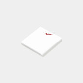 Post-it® Fishers Island Logo Post-Its - Red (Incliné)