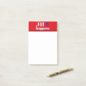 Post-it® Fit Arrive Motivation de l'entraînement (Sur un bureau)