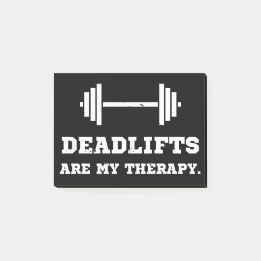 Post-it® Fitness Deadlifts Is My Therapy (Devant)