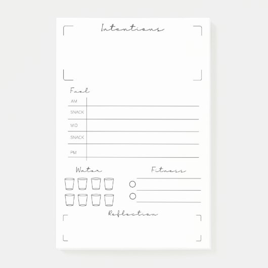 Post-it® Fitness et Health Tracker (Devant)