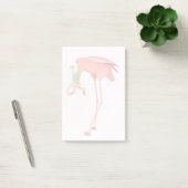 Post-it® Flamant rose avec cocktail (Bureau)