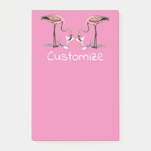 Post-it® Flamant rose Boire Martini Thunder_Cove (Devant)