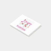 Post-it® Flamant rose drôle Noël (Incliné)