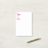 Post-it® Flamant rose gloire (Sur un bureau)