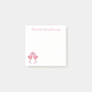 Post-it® Flamant Rose Mignon Amour Tropical Plage Hawaïenne