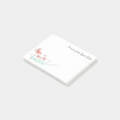 Post-it® Flamant rose Ocean Trio "Texte" (Incliné)