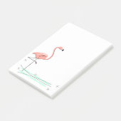 Post-it® Flamant rose Océan vertical (Incliné)
