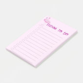 Post-it® Flamant rose Pense À Faire (Incliné)