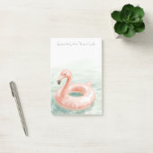 Post-it® Flamant Rose Piscine Profitez des Petites Choses (Bureau)