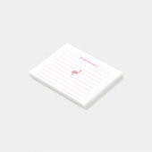Post-it® Flamant rose rose (Incliné)