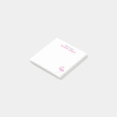 Post-it® Flamant rose rose Chic Du Bureau De Nom (Incliné)