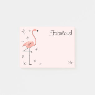 Post-it® Flamant rose rose "Fabuleux !"