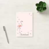 Post-it® Flamant rose rose "Fabuleux !" vertical (Bureau)