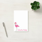 Post-it® Flamant rose rose personnalisé Ile tropicale (Bureau)