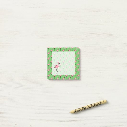Post-it® Flamant rose rose Post It Notes Cadeau (Sur un bureau)
