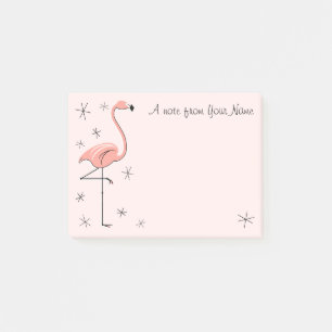 Post-it® Flamant rose rose "Texte"