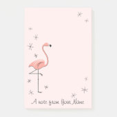 Post-it® Flamant rose rose "Texte" vertical (Devant)