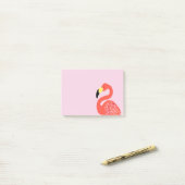 Post-it® Flamant rose rose Tropical Thème Sticky Notepads (Sur un bureau)