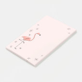 Post-it® Flamant rose Rose vertical (Incliné)