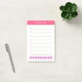 Post-it® Flamants roses & calligraphie sur ligné blanc (Bureau)