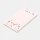 Post-it® Flamants roses Groupe rose "Texte" (Incliné)