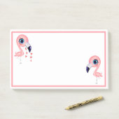 Post-it® Flamants roses mignons (Sur un bureau)