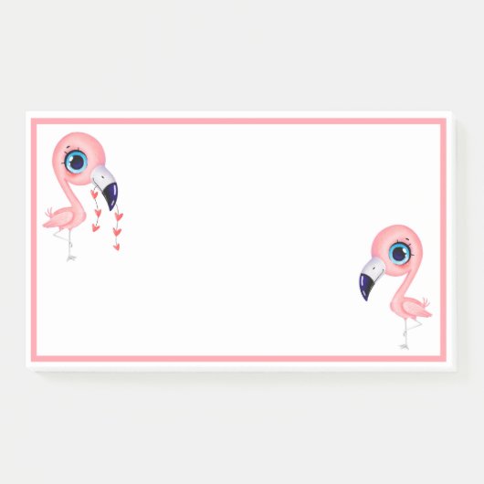 Post-it® Flamants roses mignons (Devant)