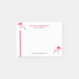 Post-it® Flamants roses roses et rayures décoratives