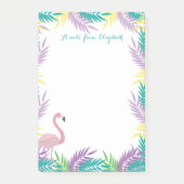 Post-it® Flamants roses roses Palm Feuilles (Devant)