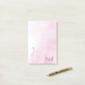 Post-it® Flamants roses roses personnalisés (Sur un bureau)