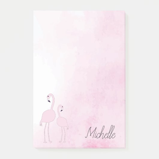 Post-it® Flamants roses roses personnalisés (Devant)