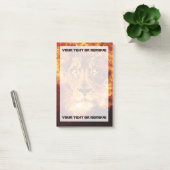 Post-it® Flames Lion votre texte (Bureau)