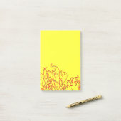 Post-it® Flames personnalisées cool Post-It-Notes (Sur un bureau)